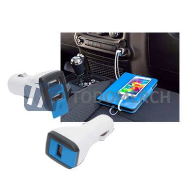 Puerto Cargador para auto 2 Entradas