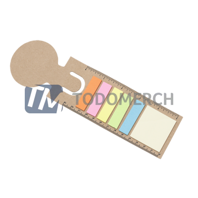 Separador de libros con post it