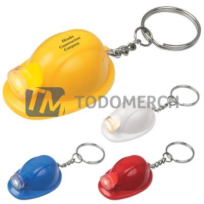 Llavero Casco con linterna