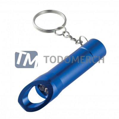 Llavero Metalico Destapador con Luz Led