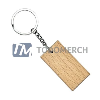 Llavero Rectangular Bambu