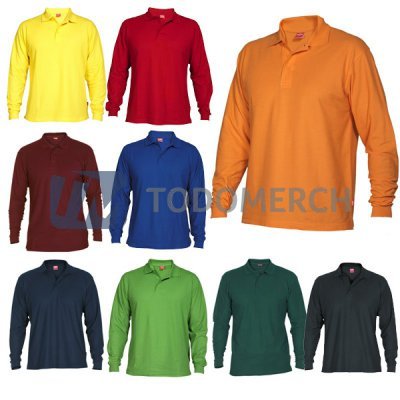 Polo Pique Manga Larga
