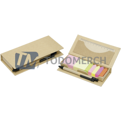 Taco con Post it y regla