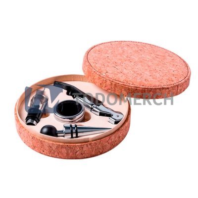 Set de Vino con Tapa de Corcho