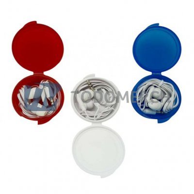 Audifono con estuche circular