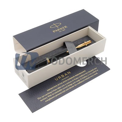 Lapicero Urban Negro Mate GT en Oro